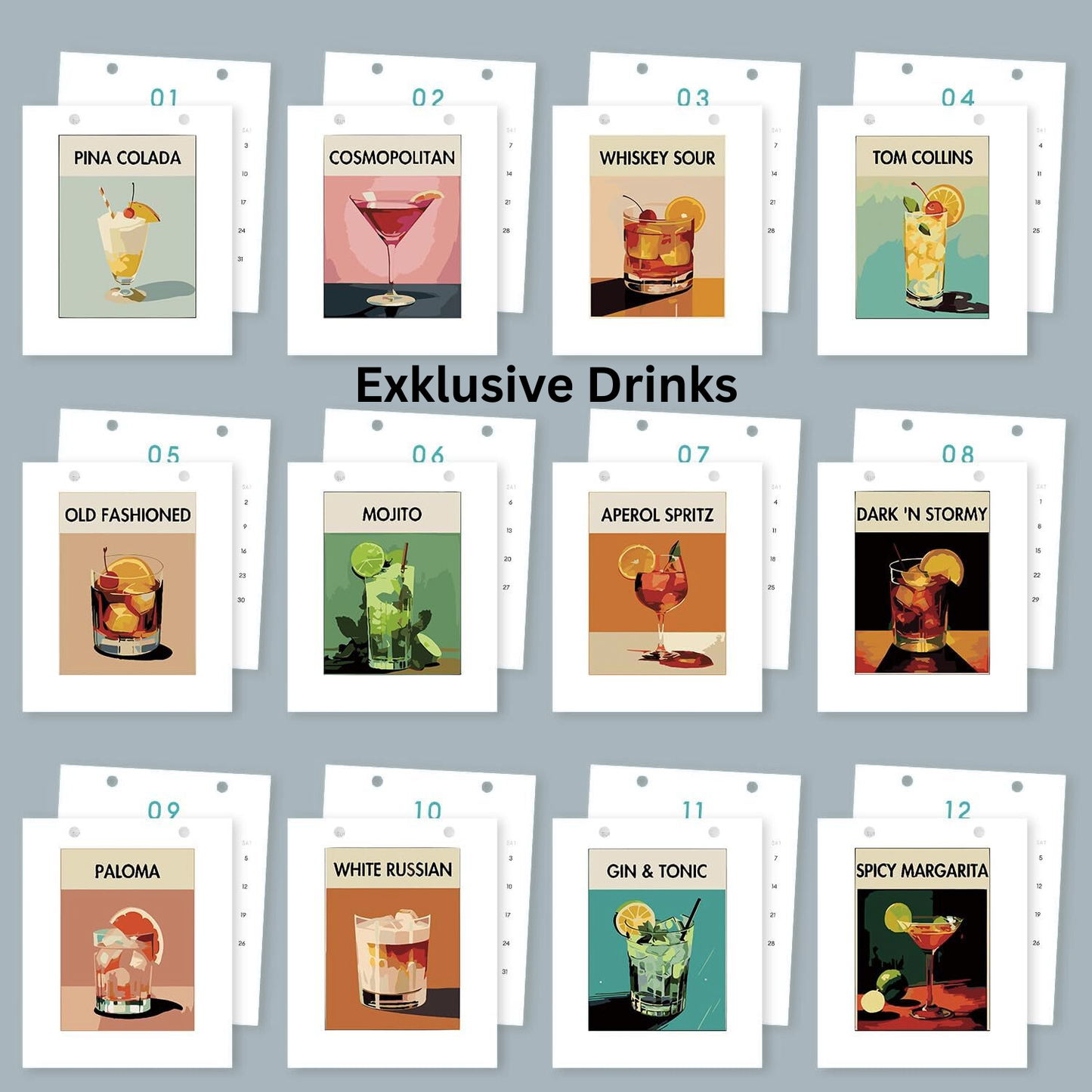 Paint Your Year - Malen nach Zahlen - Kalender