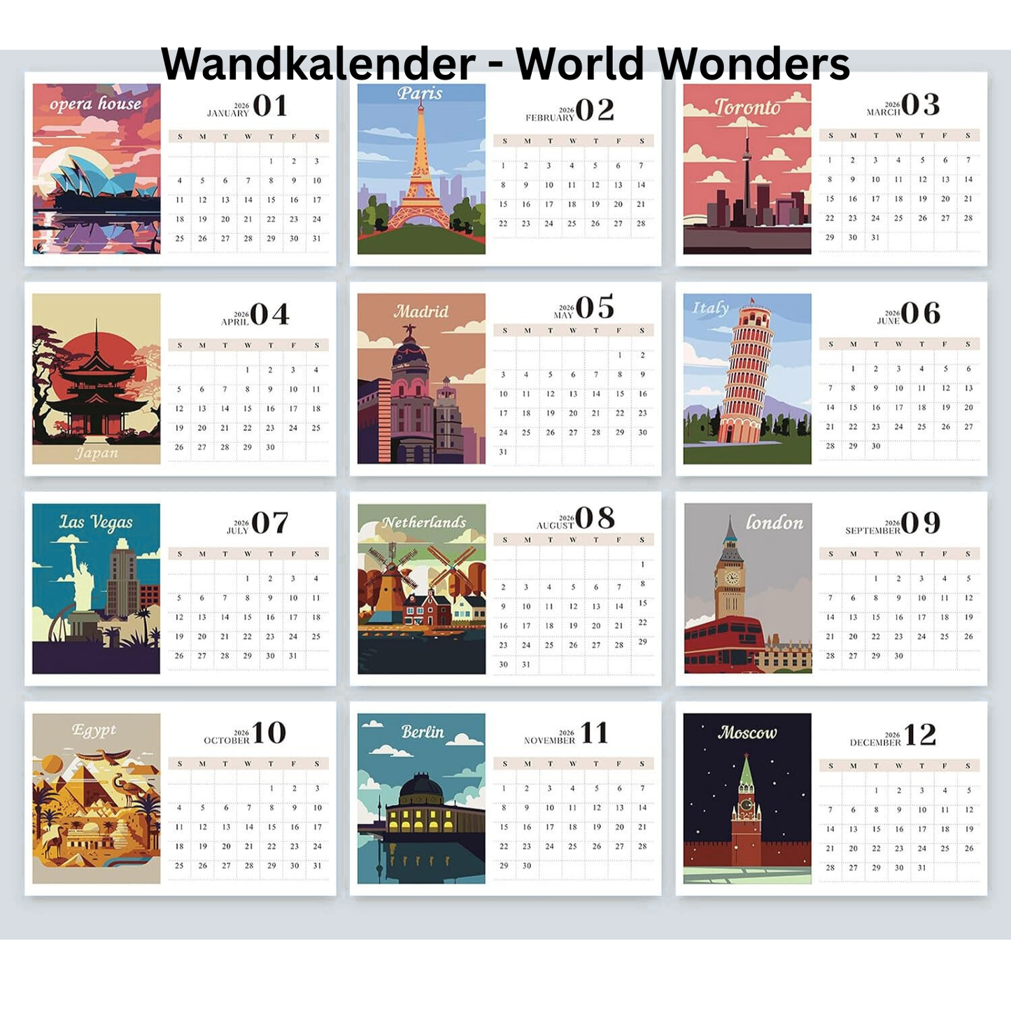 Paint Your Year - Malen nach Zahlen - Kalender