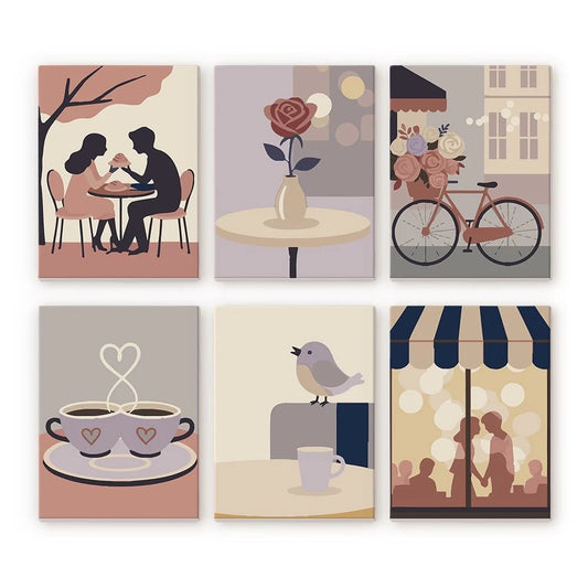 Malen nach Zahlen Mini - "Liebesglück"